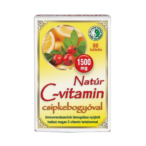 Dr. Chen - NATÚR C-VITAMIN 1500mg TABLETTA CSIPKEBOGYÓVAL 60X
