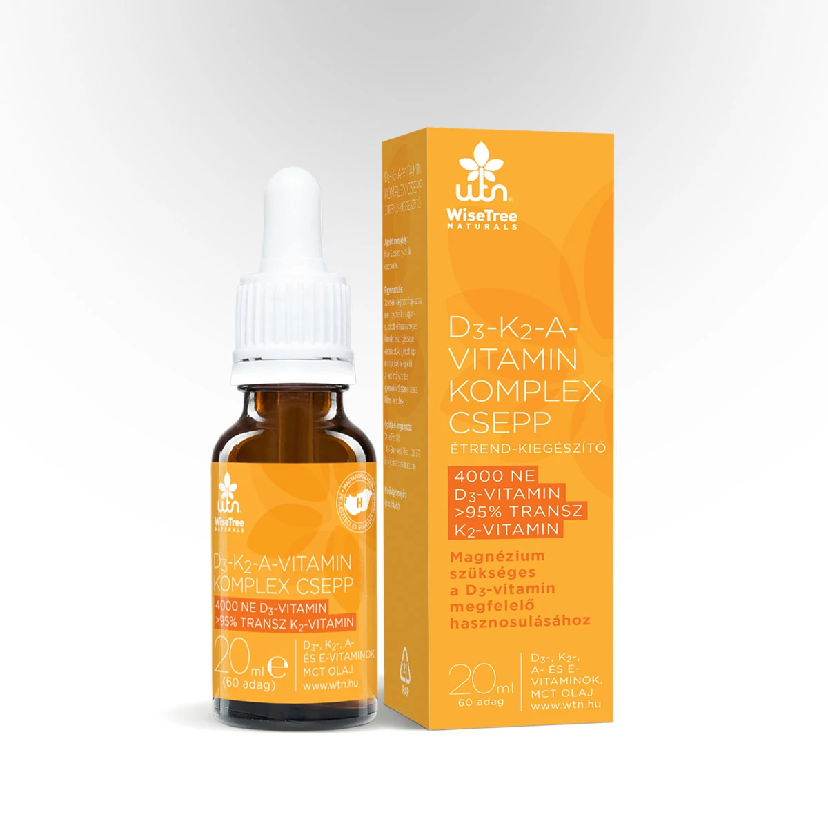 WTN - D3+K2+A vitamin komplex csepp